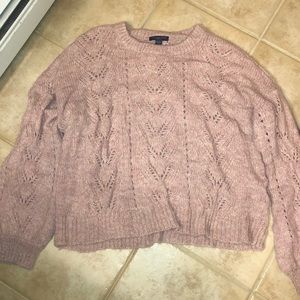 blush pink sweater